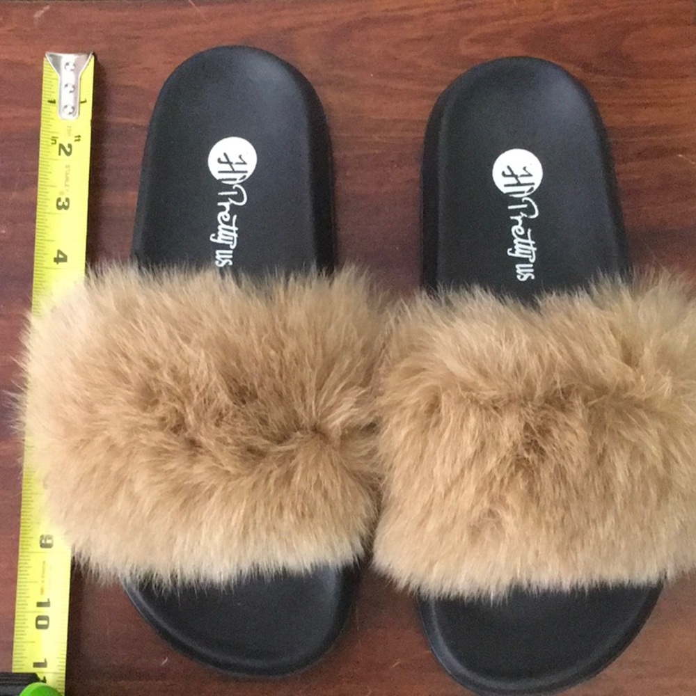 Real Fur Slides - Picture 4 of 4